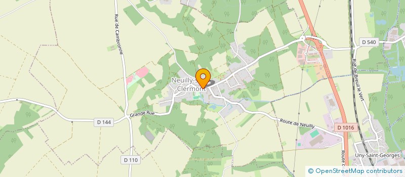 localisation de l'entreprise SCI L'ISATIS  NEUILLY-SOUS-CLERMONT