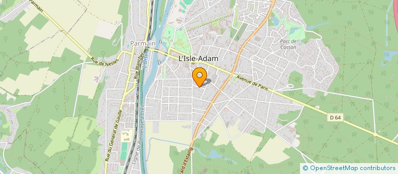 localisation de l'entreprise SCI L'ISLE ADAM  L'ISLE-ADAM