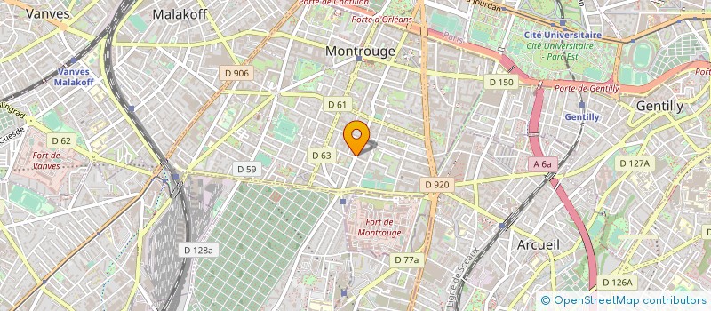 localisation de l'entreprise SCI L'ISLE ADAM THOUREAU CHEMIN VERT  MONTROUGE