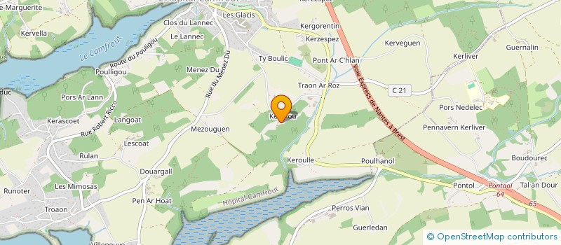 localisation de l'entreprise SCI L'ISLE BLEUE  HOPITAL-CAMFROUT