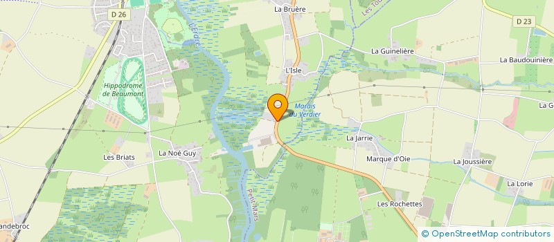 localisation de l'entreprise SCI L'ISLE D'ERDRE - IMMO  NORT-SUR-ERDRE