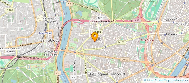 localisation de l'entreprise SCI L'ISLE MANIERE  BOULOGNE-BILLANCOURT