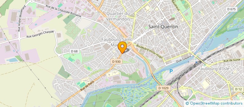 localisation de l'entreprise SCI L'IVEN à SAINT-QUENTIN