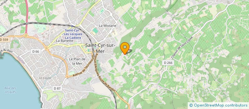 localisation de l'entreprise SCI L.J. à SAINT-CYR-SUR-MER