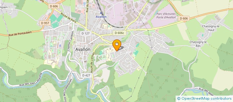 localisation de l'entreprise SCI L & J à AVALLON