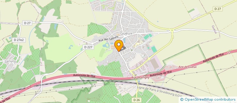 localisation de l'entreprise SCI L&J  GUEUX