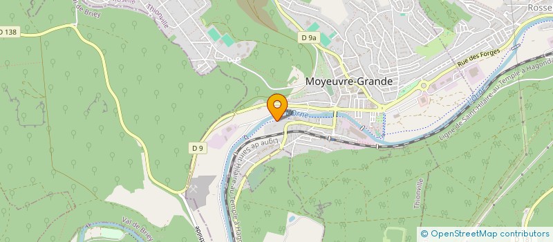 localisation de l'entreprise SCI  L..J.A.  MOYEUVRE-GRANDE