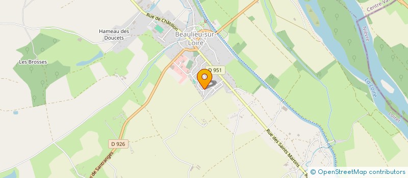 localisation de l'entreprise SCI L.J.A  BEAULIEU-SUR-LOIRE