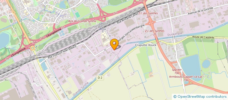 localisation de l'entreprise SCI L.J.A. à DUNKERQUE