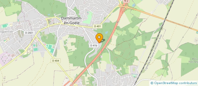 localisation de l'entreprise SCI L.J.C.  DAMMARTIN-EN-GOELE