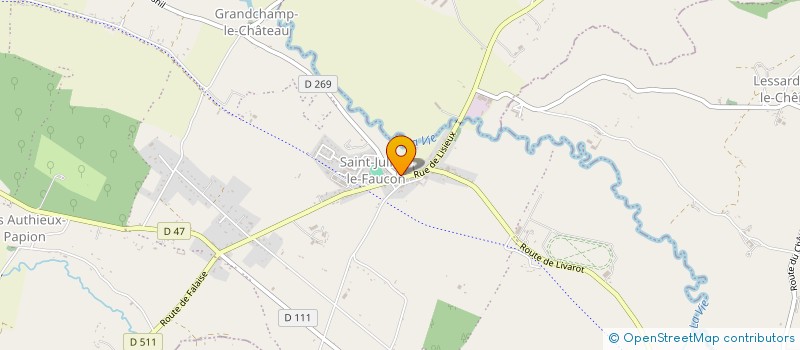 localisation de l'entreprise SCI L.J.J.  MEZIDON VALLEE D'AUGE