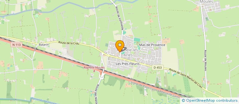 localisation de l'entreprise SCI L&J LES TITIS à ARLES