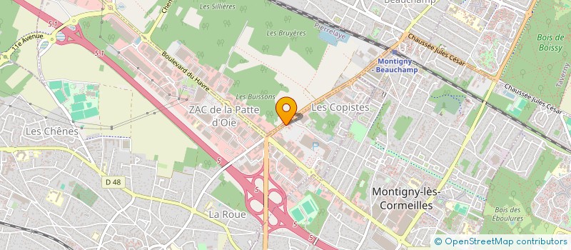 localisation de l'entreprise SCI  L.J.P.J.  HERBLAY-SUR-SEINE