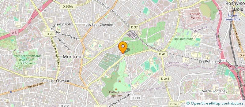 localisation de l'entreprise SCI L.K.D.A.N à MONTREUIL