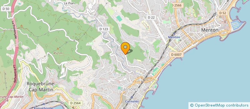 localisation de l'entreprise SCI L & L  MENTON