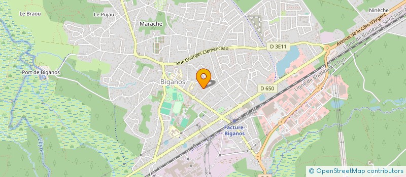 localisation de l'entreprise SCI L & L  BIGANOS