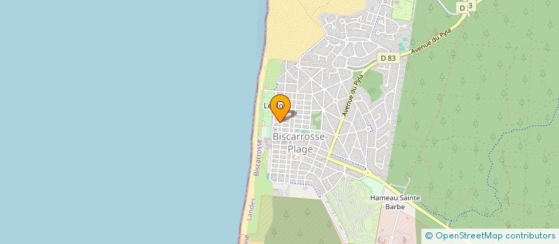 localisation de l'entreprise SCI L L B  BISCARROSSE