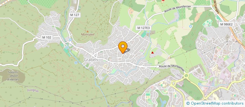 localisation de l'entreprise SCI L M  GRABELS