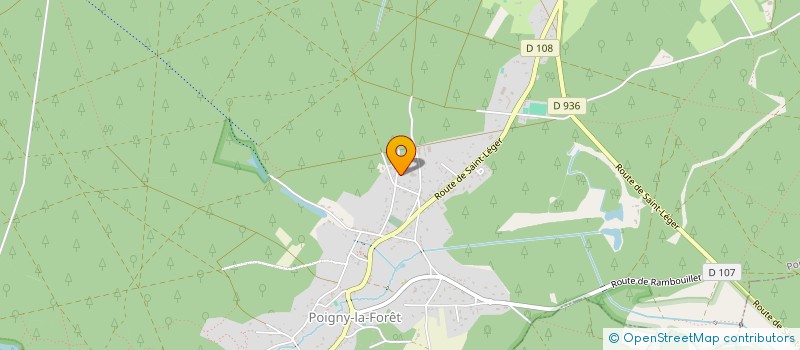 localisation de l'entreprise SCI L M  POIGNY-LA-FORET