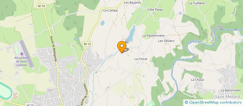 localisation de l'entreprise SCI L.M.A.  SAINT-GALMIER