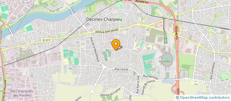 localisation de l'entreprise SCI L.M.D.  DECINES-CHARPIEU