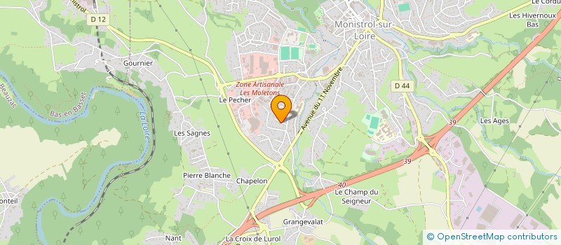 localisation de l'entreprise SCI L.M.D.P.  MONISTROL-SUR-LOIRE