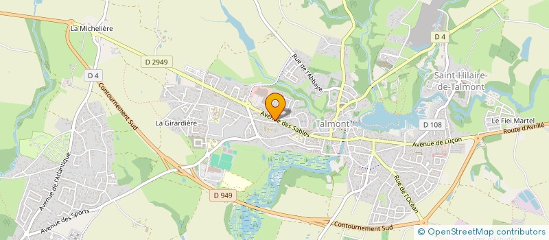 localisation de l'entreprise SCI L.M.E  TALMONT-SAINT-HILAIRE