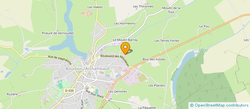 localisation de l'entreprise SCI L.M.H.  BOURBON-L'ARCHAMBAULT