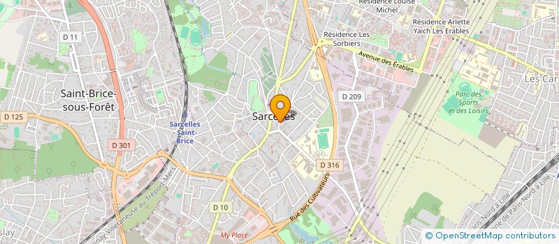 localisation de l'entreprise SCI L.M.K  SARCELLES