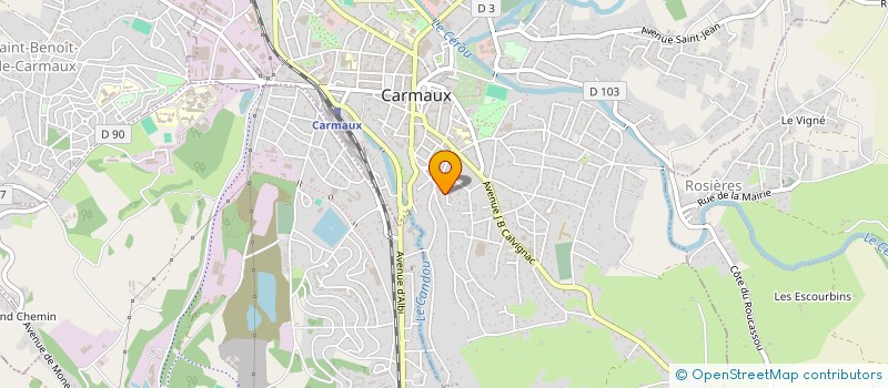 localisation de l'entreprise SCI L.M.L.81  CARMAUX