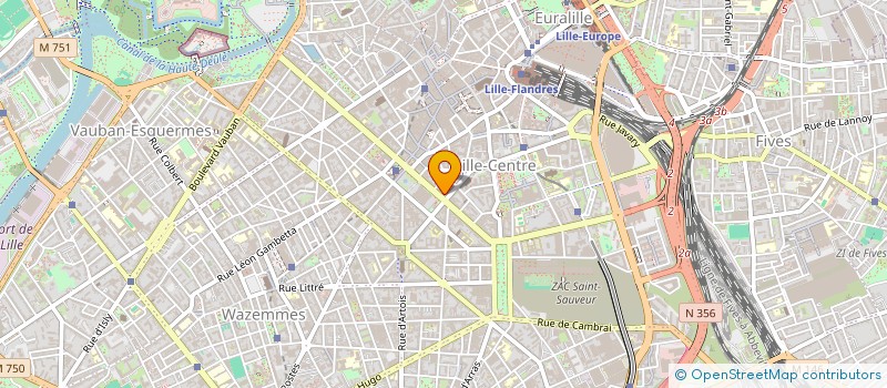localisation de l'entreprise SCI L M P D M à LILLE