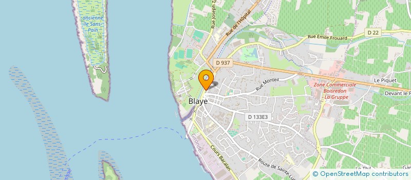 localisation de l'entreprise SCI L M P P à BLAYE