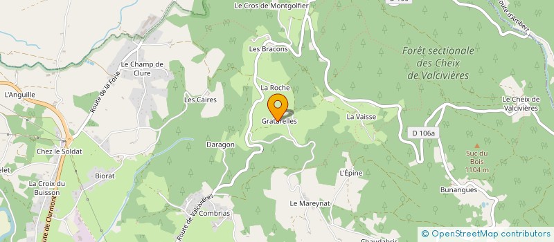 localisation de l'entreprise SCI L.M. ROLHION GRATARELLE  AMBERT