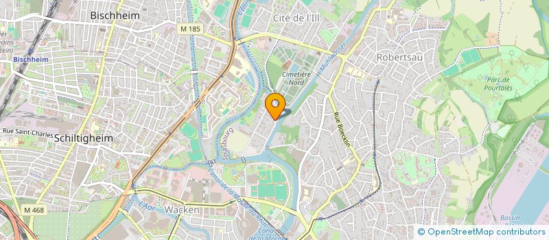 localisation de l'entreprise SCI L.M.S.  STRASBOURG