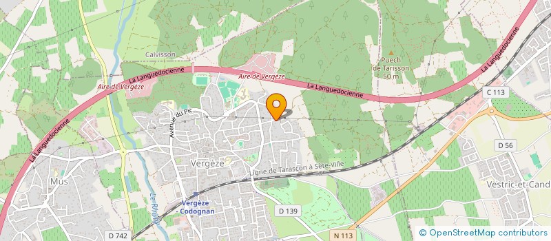 localisation de l'entreprise SCI L.M.S  VERGEZE