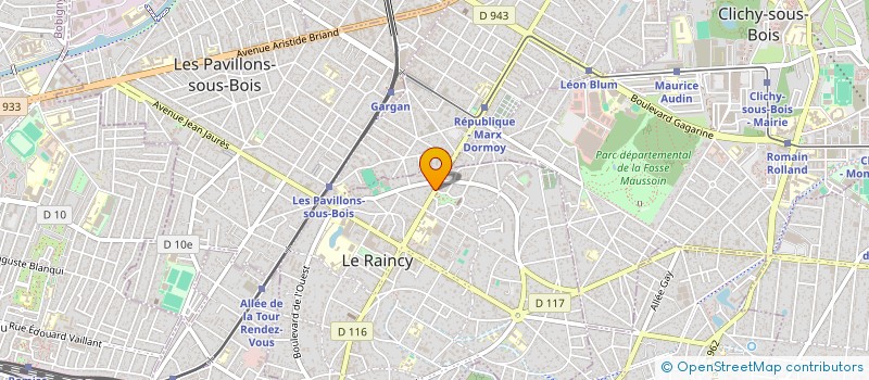 localisation de l'entreprise SCI L.M.S.S.H.K à LE RAINCY