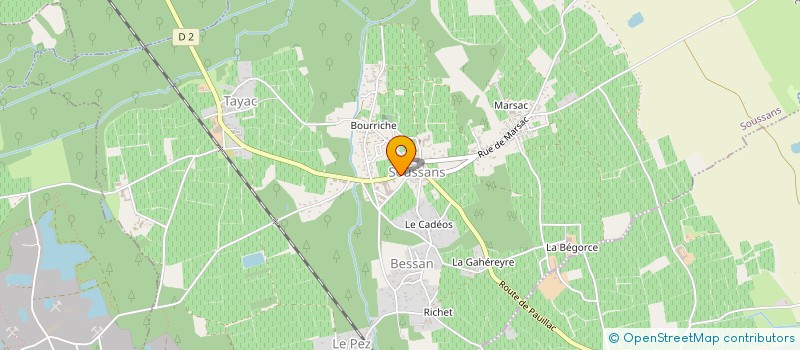 localisation de l'entreprise SCI L.M.V.  ARCINS