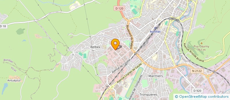 localisation de l'entreprise SCI L.N à AURILLAC