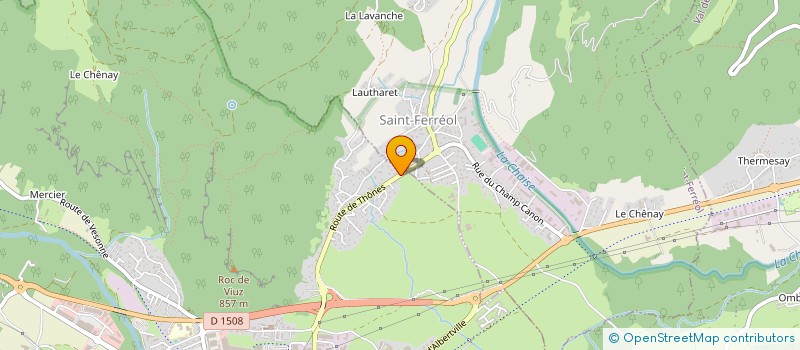 localisation de l'entreprise SCI L.N.A.  FAVERGES-SEYTHENEX