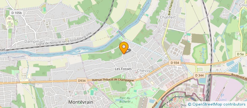 localisation de l'entreprise SCI L&O  CHESSY