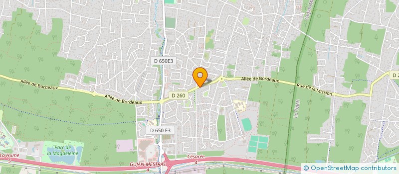 localisation de l'entreprise SCI L OASIS à GUJAN-MESTRAS