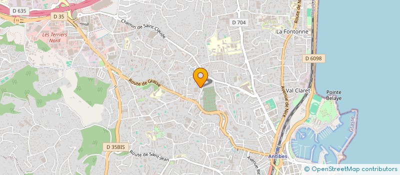 localisation de l'entreprise SCI L'OASIS à ANTIBES