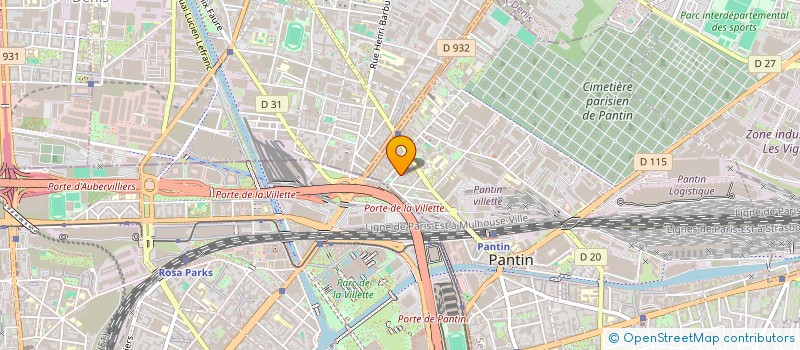 localisation de l'entreprise SCI L'OASIS  AUBERVILLIERS