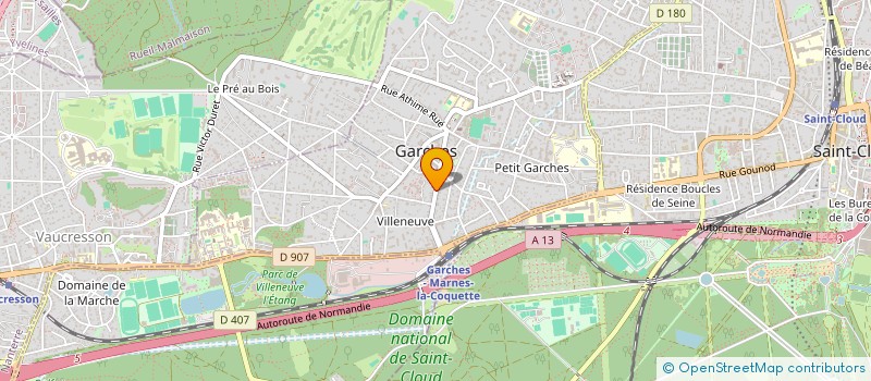 localisation de l'entreprise SCI L'OASIS à GARCHES