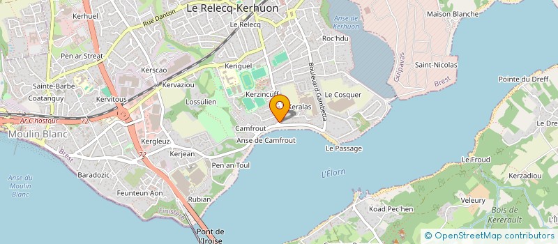 localisation de l'entreprise SCI L'OASIS  LE RELECQ-KERHUON