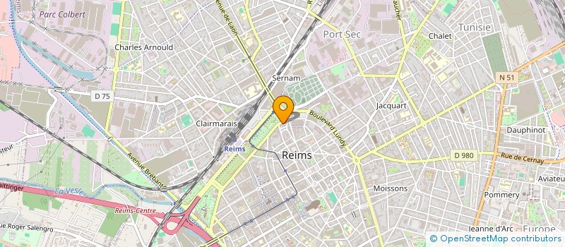 localisation de l'entreprise SCI L'OASIS DE VERNEUIL à REIMS