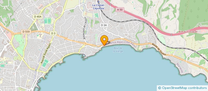 localisation de l'entreprise SCI L'OBSERVATOIRE à LA CIOTAT