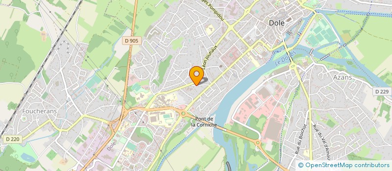 localisation de l'entreprise SCI L OBUS à DOLE