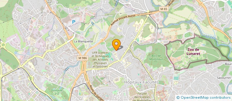 localisation de l'entreprise SCI L'OCCITANE à MONTPELLIER
