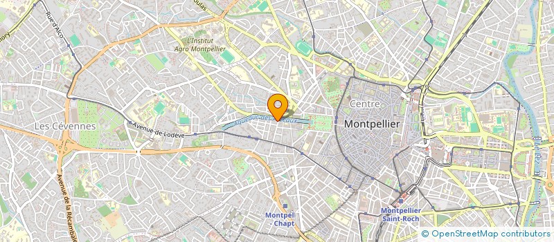 localisation de l'entreprise SCI L'OCCITANE à MONTPELLIER